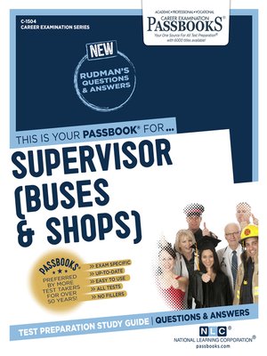 cover image of Supervisor (Buses and Shops)